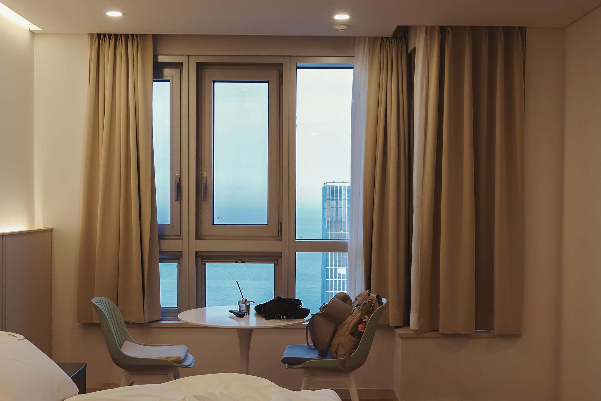 海雲台40層高級公寓，釜山無敵海景層樓，適合5位入住，樓下就是Olive Young、炸雞店
